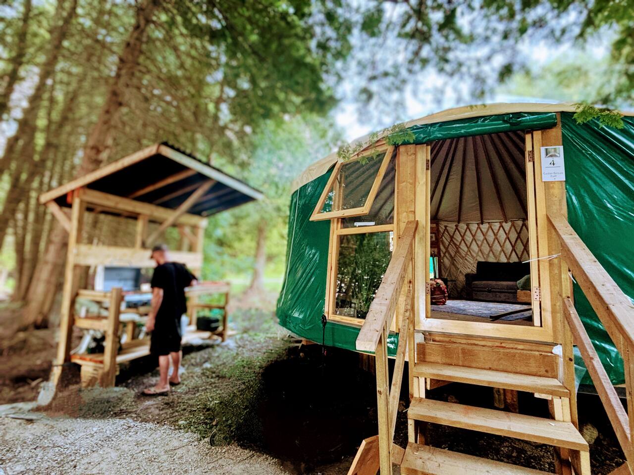 Yurt-Glamp Waterfront CedarGrove