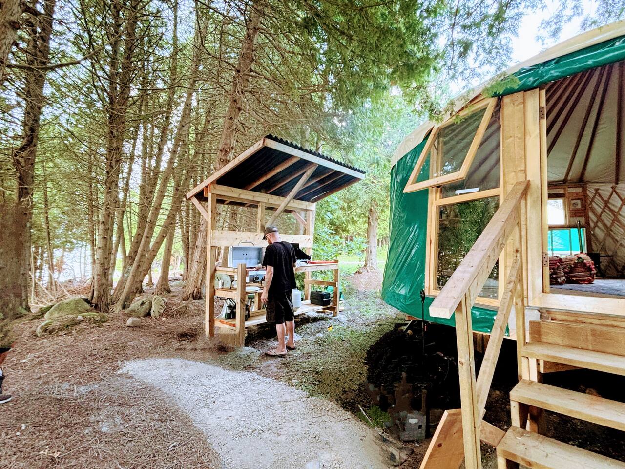 Yurt-Glamp Waterfront CedarGrove