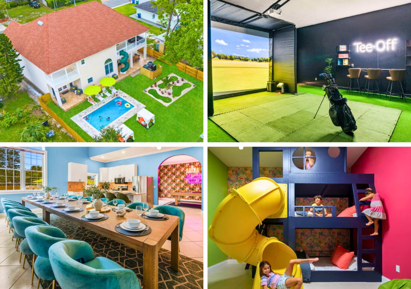 Sleeps21 7BR Beach Estate: Pool, Slide, Golf Sim — Largo — vacation rental