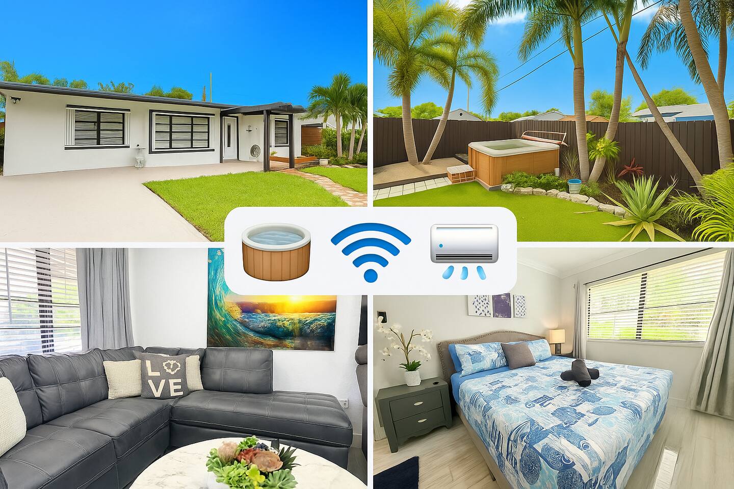 EPIC Bright Modern 3BR Home • Jacuzzi • Near Beach - Holiday Home — Pompano Beach — vacation rental