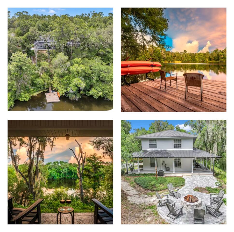RiverSide Getaway with view /dock/fishing/kayak