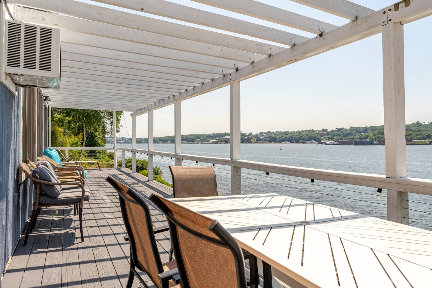 Airy Riverfront Home with a View!
