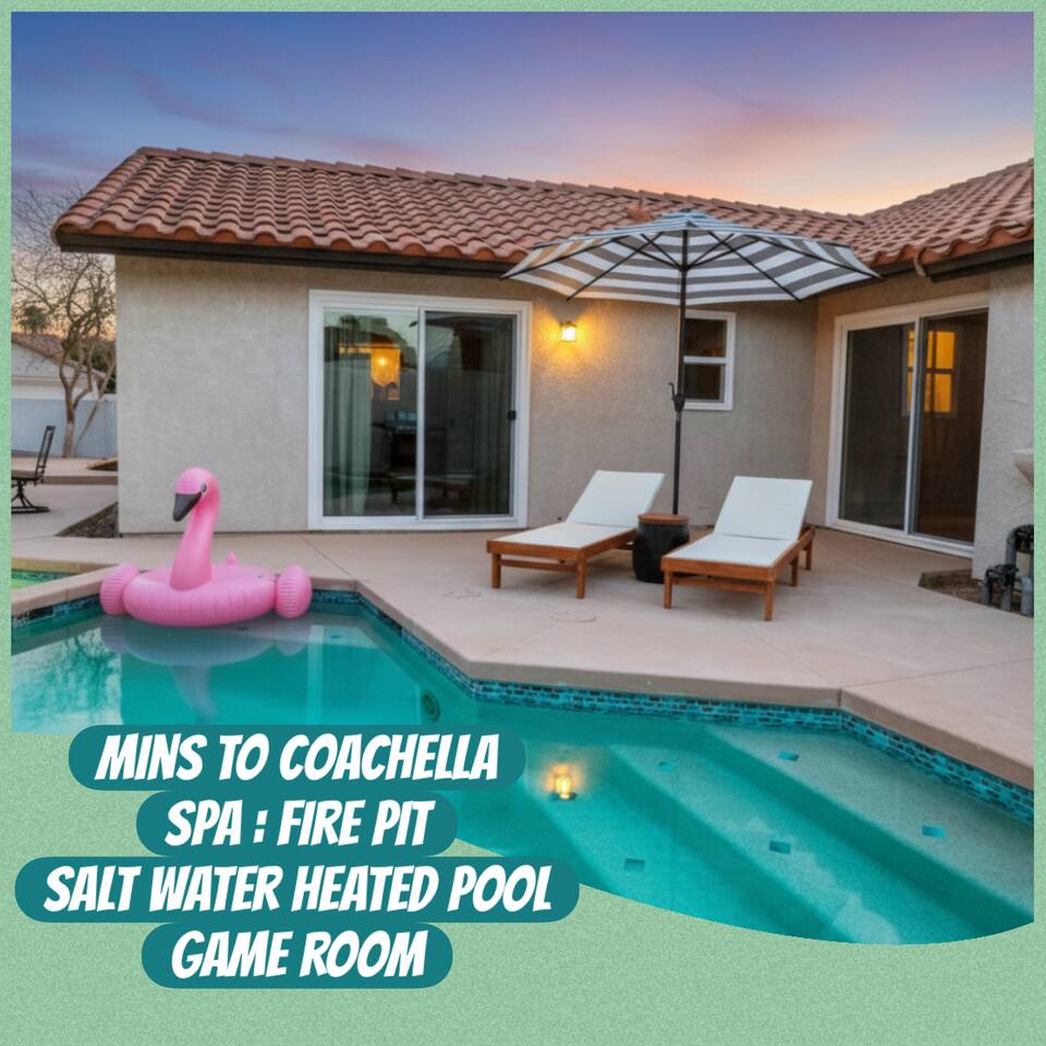 Private Resort Vibe• Nr Polo & Tennis• Family Fun! — Indio, CA — vacation rental