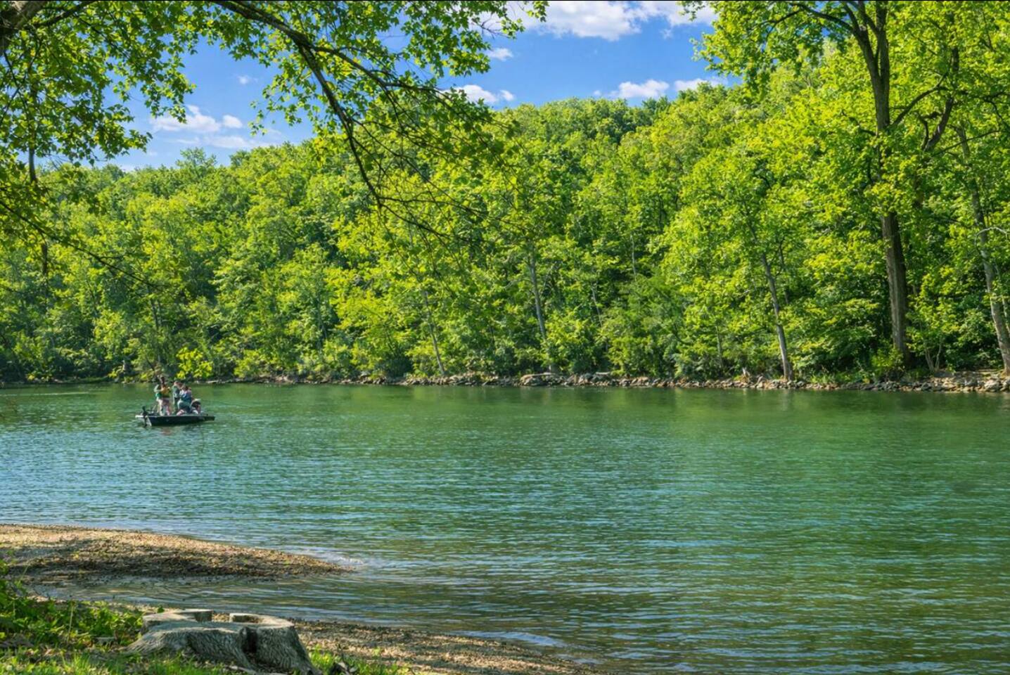 3 Cabins, sleeps 24, river access, fire pits, fun