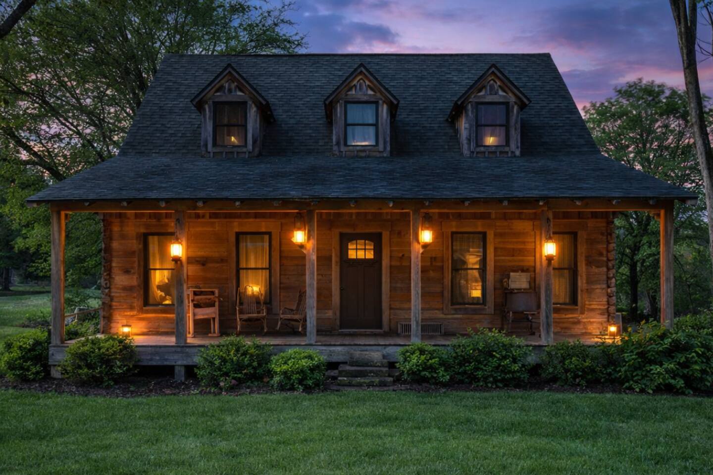 3 Cabins, sleeps 24, river access, fire pits, fun β Hollister β vacation rental