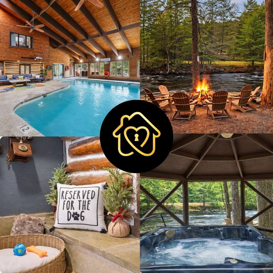NEW! Waterfront with indoor pool/Hot tub/Pets — East Stroudsburg — vacation rental