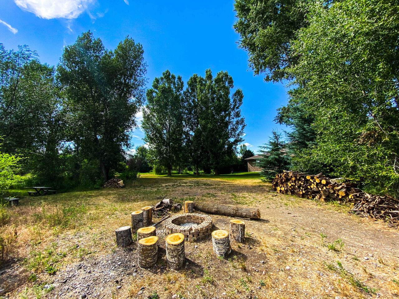 Gathering Place on the Teton River by Sand Dunes