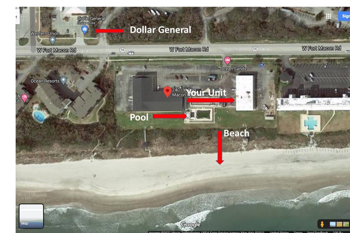 OS112 Steps to ocean, Wi-Fi, pool, w/d onsite