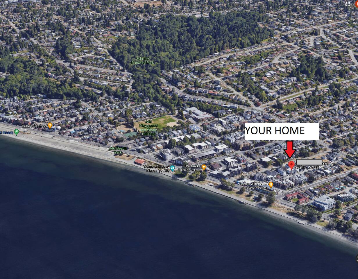 Steps2Beach/Private Patio/AC- Brand New Queen Bed!