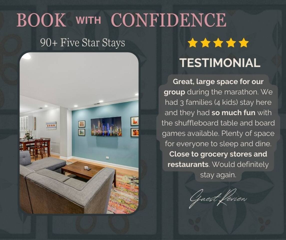 City Center Oasis: 3BR/2BA✔︎ Patio✔︎ Parking(2x) ✔︎