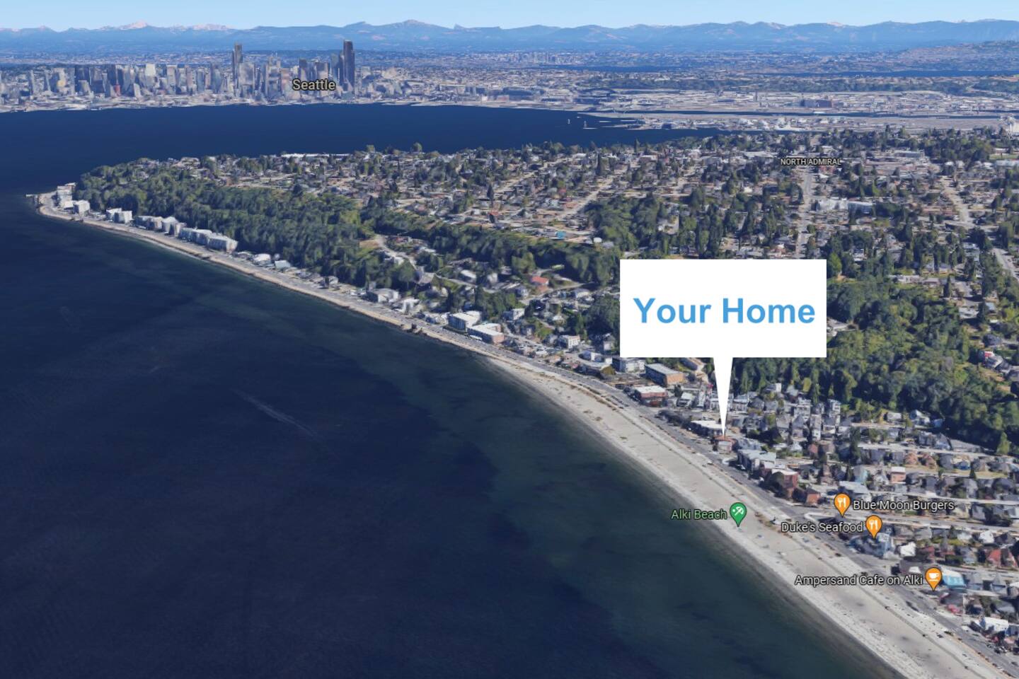 Alki Beachfront Getaway #1- Amazing View Deck!