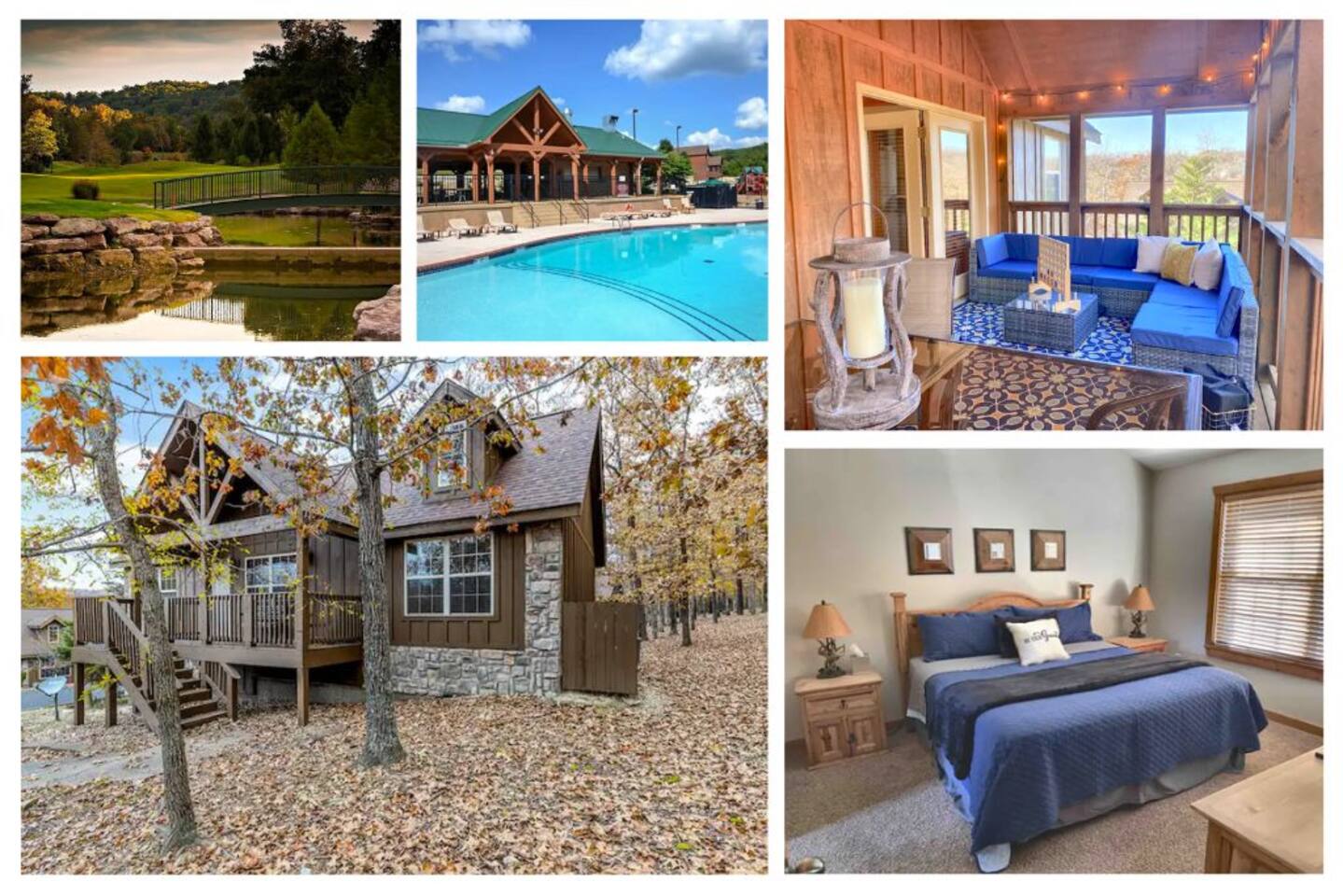 Cozy Stonebridge Cabin|2 King Suites, Heated Porch — Branson West — vacation rental