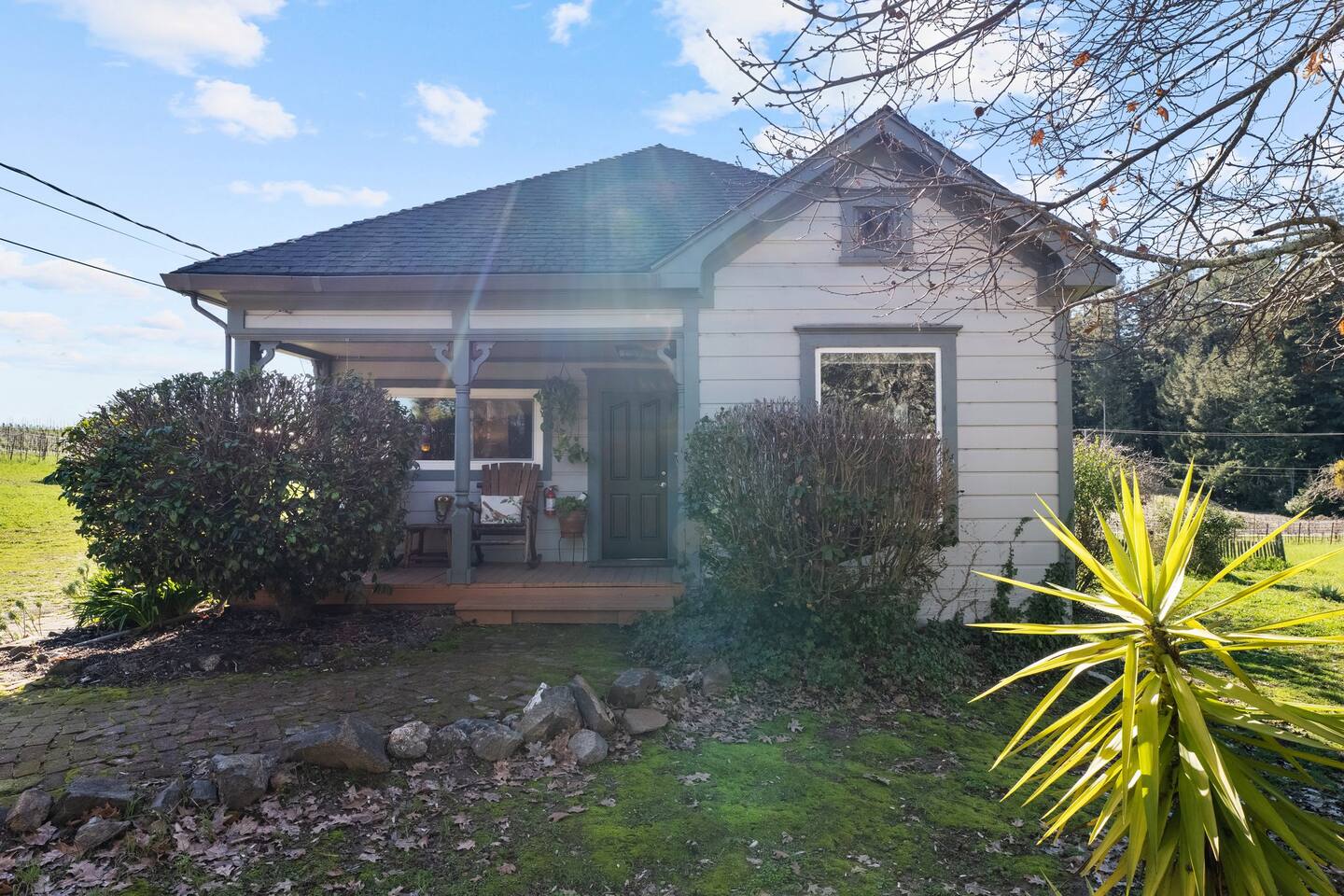 Sonoma County Historical Ranch House on a Vineyard