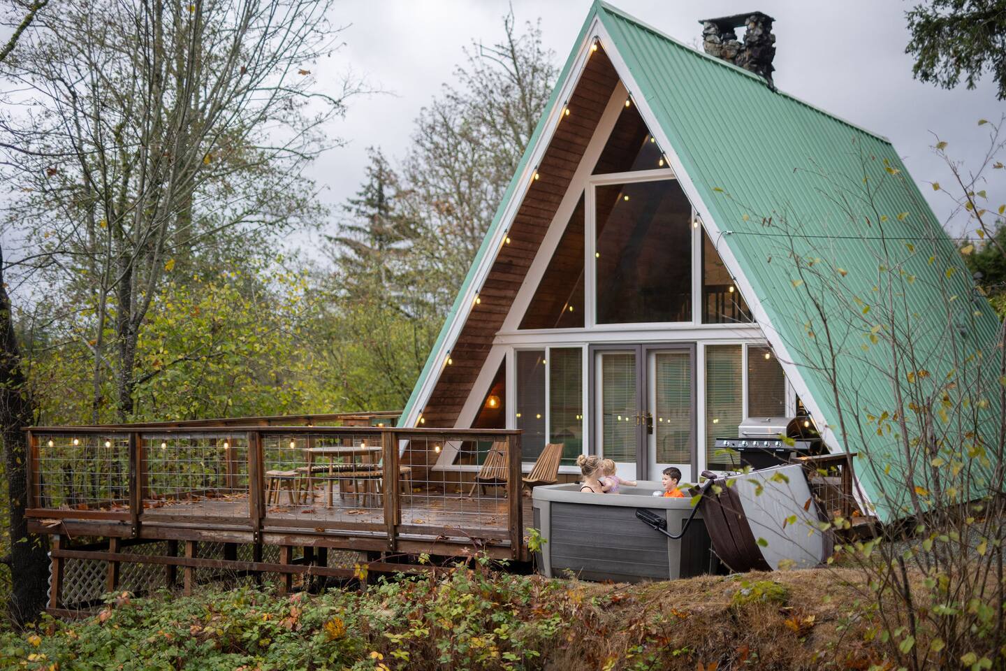 PNW A-Frame - Hot tub with view and A/C — Gold Bar — vacation rental