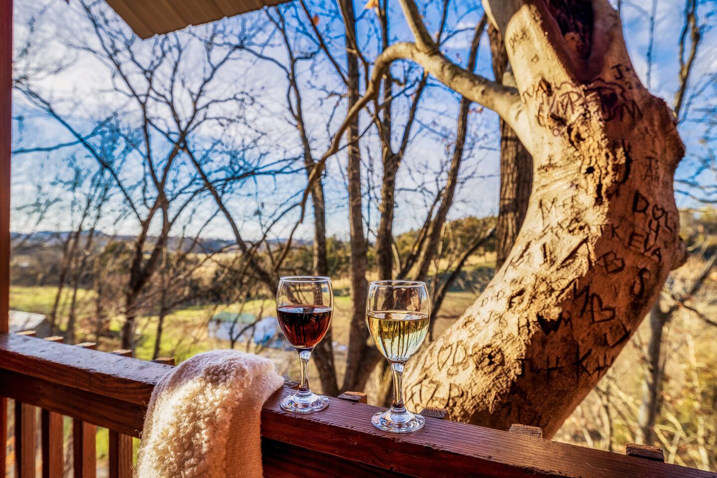 Spring With a View! Hot Tub, King Bed, Private