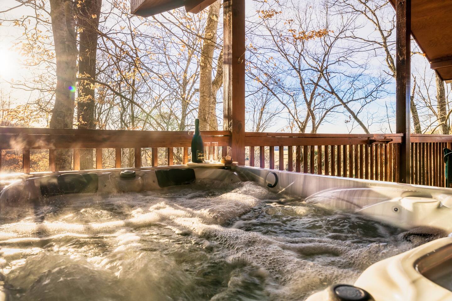 Spring With a View! Hot Tub, King Bed, Private — Sevierville — vacation rental