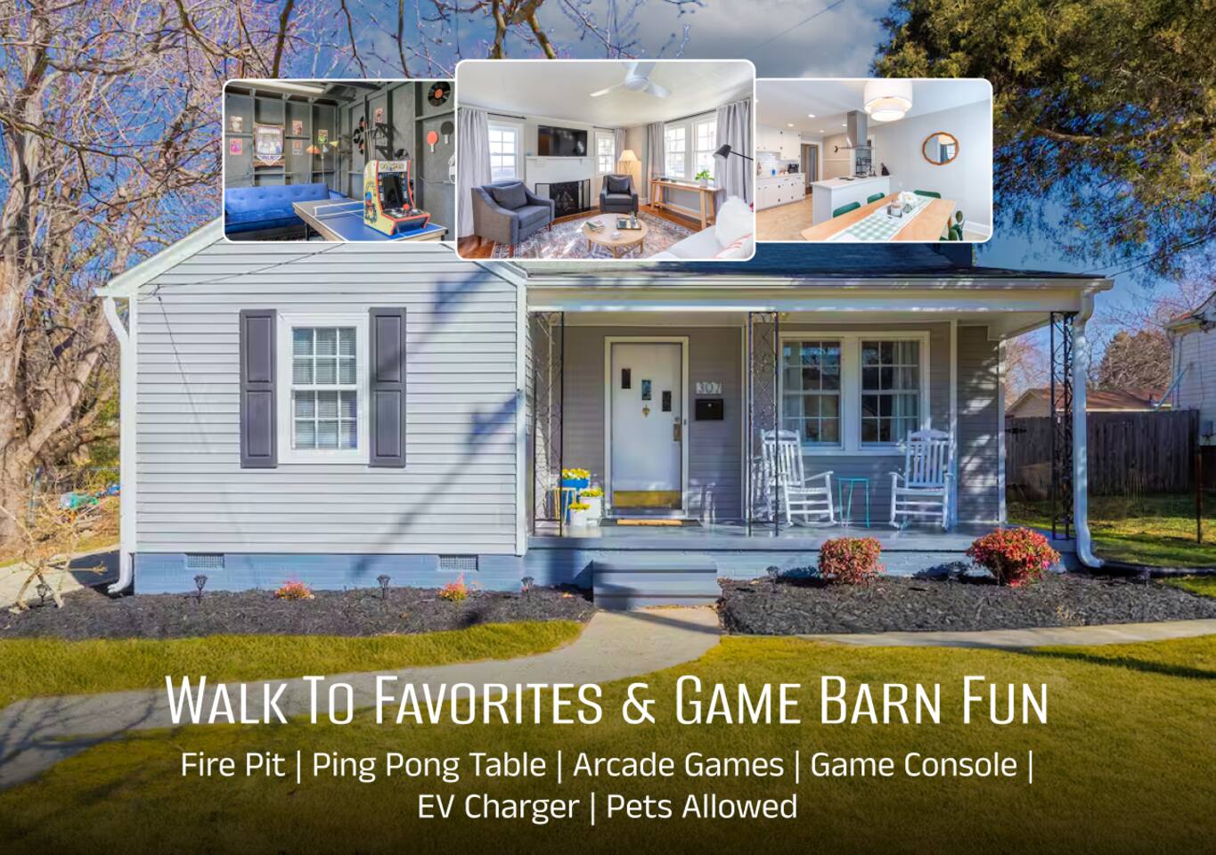 Charming Graham Retreat | Game Barn | BBQ Grill — Graham — vacation rental