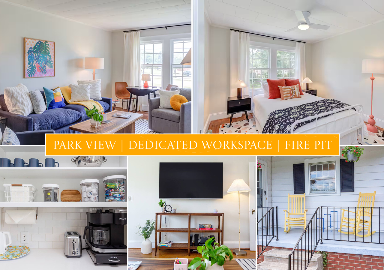 Chic Duplex in Graham | Park view | BBQ Grill โ Graham โ vacation rental