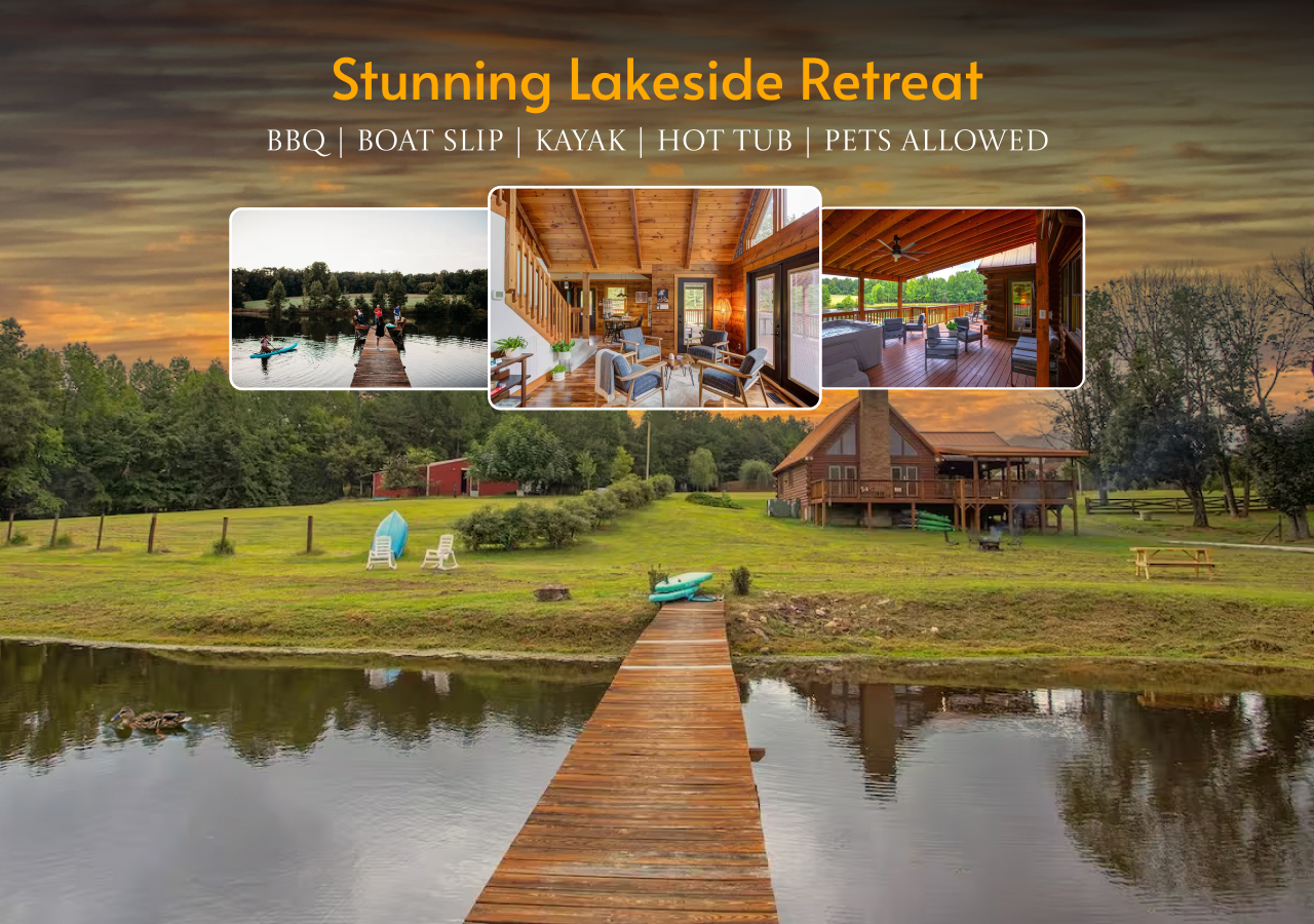 Stunning 25-Acre Oxford Escape | Lakefront | BBQ — Oxford — vacation rental