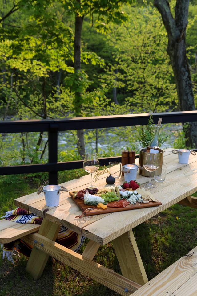 PerchCottages #15: Creek access + Sauna + Mt views