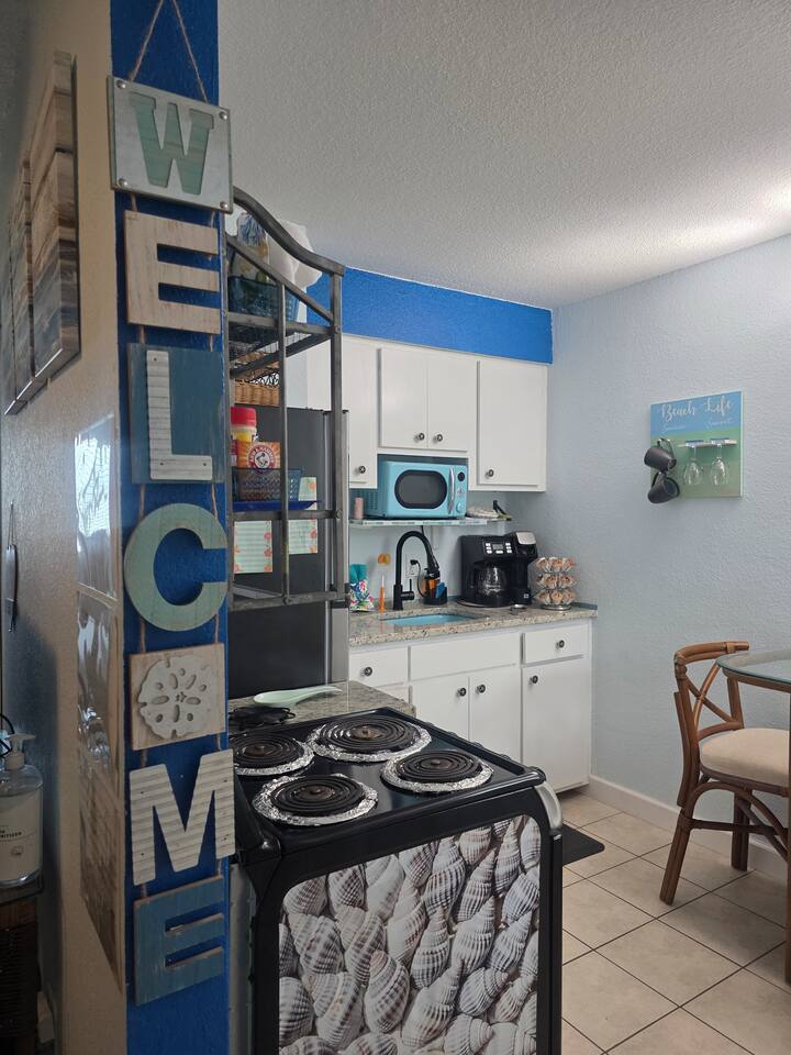 Studio|Coastal ~ 3min->beach, ez check-in