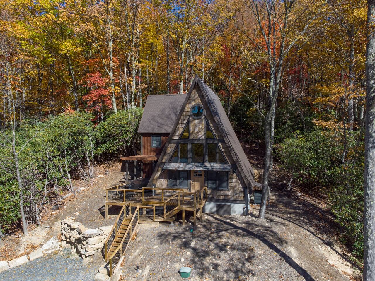 New A-Frame Cabin - Hot Tub, Fire Pit, Views!