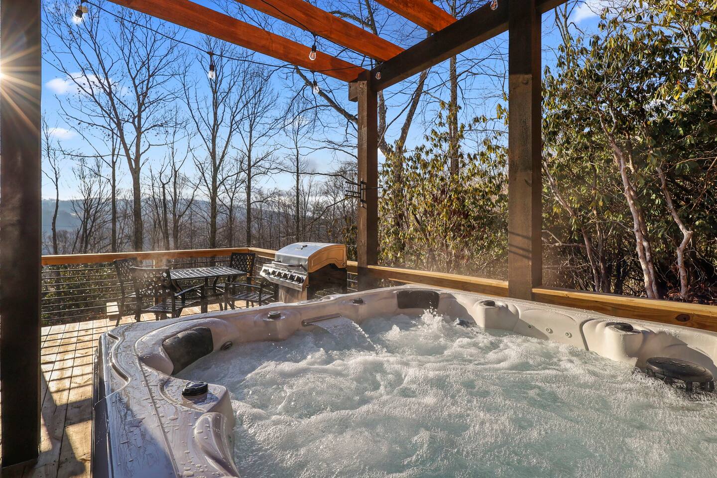 New A-Frame Cabin - Hot Tub, Fire Pit, Views!