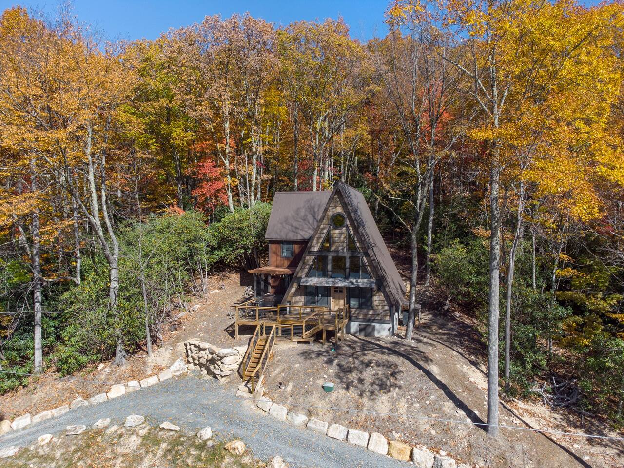 New A-Frame Cabin - Hot Tub, Fire Pit, Views!